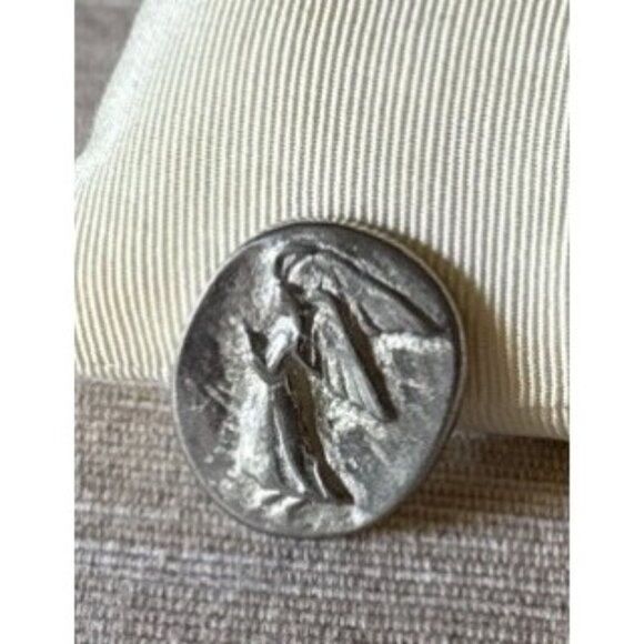 V+K Vilmain & Klinger Guardian Angel Pocket Pewter Coin Token - Picture 1 of 10